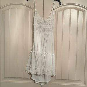 White floral low cut Dress